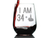 35th Birthday Gifts - 34 Middle Finger Stemless Wine Glass