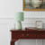 11" Sage Ceramic Round Table Lamp With Sage Drum Shade