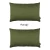 Farmhouse Square and Lumbar Solid Color Throw Pillow Covers Set