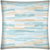 17x17 Light Blue Tan And Cream Zippered Polyester Geometric Throw Pillow Cover