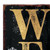 48" Black Gold Red And Green Christmas Wreath Solid Wood Porch Sign