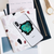 B Green Color Splash Vinyl Sticker