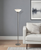 73" Torchiere Floor Lamp With White Cone Shade