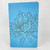 Blue Inked Flowers Style 3 Handmade Saddle Bound A5 ish sized Notebook