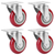 4 Packs 4In Swivel Caster Wheels Heavy Duty 