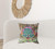 20"x20" Green Pink Blue Zippered Suede Geometric Throw Pillow