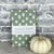 Green Pumpkin Spice Pattern - A5 ish size - Staple Bound Journal - Handmade