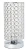 Elegant Designs Elipse Crystal Bedside Nightstand Cylindrical Uplight Table Lamp
