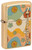 Zippo Retro Flower Power Design High Polish Brass Lighter 