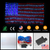 American Flag String Lights 390Pcs LED 