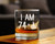 75th Birthday Gifts - 74 Middle Finger Whiskey Rocks Glass