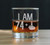75th Birthday Gifts - 74 Middle Finger Whiskey Rocks Glass