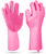 1 Pair Magic Silicone Brush Dishwashing Gloves