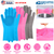 1 Pair Magic Silicone Brush Dishwashing Gloves