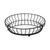 20" Black Round Metal Indoor Outdoor Serving Tray With Handles