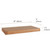 21" Brown Wood Wall Mounted Bathroom Shelves