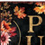 36" Black Gold And Orange Solid Wood Porch Sign