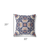 20" X 20" Blue And White Broadcloth Floral Throw Pillow