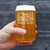 Downhill from Here Beer Can Pint Glass - Skiing Gifts