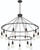 Black Candle Style Multi Light Metal Dimmable Chandelier