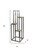 48" Black And Gold Metal Garden Accents Accessories