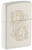 Zippo King and Queen Laser Engrave White Matte Windproof Lighter 