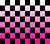 Pink Fade Checker 4-in-1 Can Cooler Cup