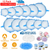 12 Pack Silicone Stretch Lids 6 Sizes BPA-free Silicone Lids