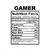 Gamer Nutrition Fact Kitchen Towel