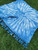 Waffle Towel,Throw Lightweight Quick Dry Tie Dye - Navy