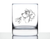 Bee Flower Whiskey Rocks Glass - Garden Gifts and Decor