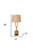 Set of Two 29" Black Ceramic Novelty Table Lamps With Brown Empire Shade