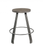 36" X 36" X 36" Gray Oak Gunmetal Metal Wood 5Pc Pk Counter Height Set