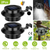 2Pcs Solar Powered Gutter Lights