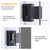 Anti-Theft Video Doorbell Door Mount No-Drill Doorbell 
