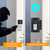 Anti-Theft Video Doorbell Door Mount No-Drill Doorbell 