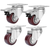 4 Packs 2In Swivel Caster Wheels Lockable Heavy Duty 