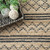 Natural Krachaw Jute Geometric Stripes Rug