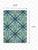 2' X 3' Blue and Green Floral Indoor Outdoor Area Rug