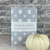Light Blue White Pumpkins Pattern - A5 ish sizeHandmade Saddle Bound Notebook