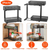 2Pcs Under Sink Organizer 2 Tier 