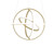 Gold Metal LED Dimmable Smart Enabled Chandelier