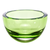 6 Mouth Blown Crystal European Made Lead Free Spring Green Bowl