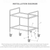 Tier Stainless Steel Kitchen Dining Food Cart Trolley Utility Size  Medium