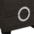 18" Dark Brown Two Drawers Manufactured Wood Mirrored Nightstand
