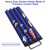 80-piece Socket Organizer Tray Socket Storage Rail Rack