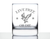 Live Free or Die Whiskey Rocks Glass - Patriotic Gifts