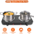 2000W Electric Double Burner Portable Coil Heating Hot Plate Stove 