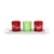 Elegant Designs Merry & Bright Christmas Candle Set of 3