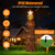 11.48FT 350LED Multicolored Christmas Star Waterfall Tree